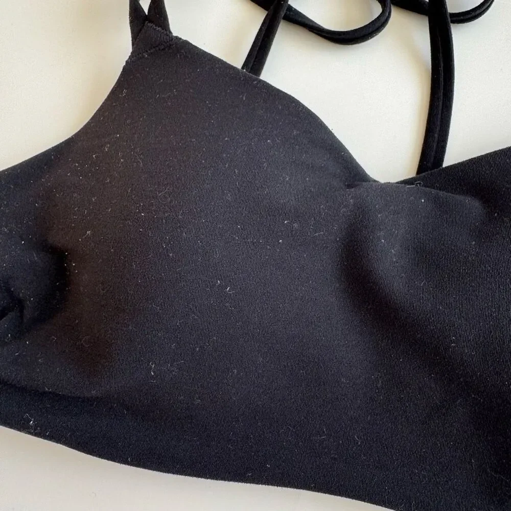 Sports Bra Bundle Nike Lululemon Black Pink Yellow Size Small Adjustable - Picture 3 of 12